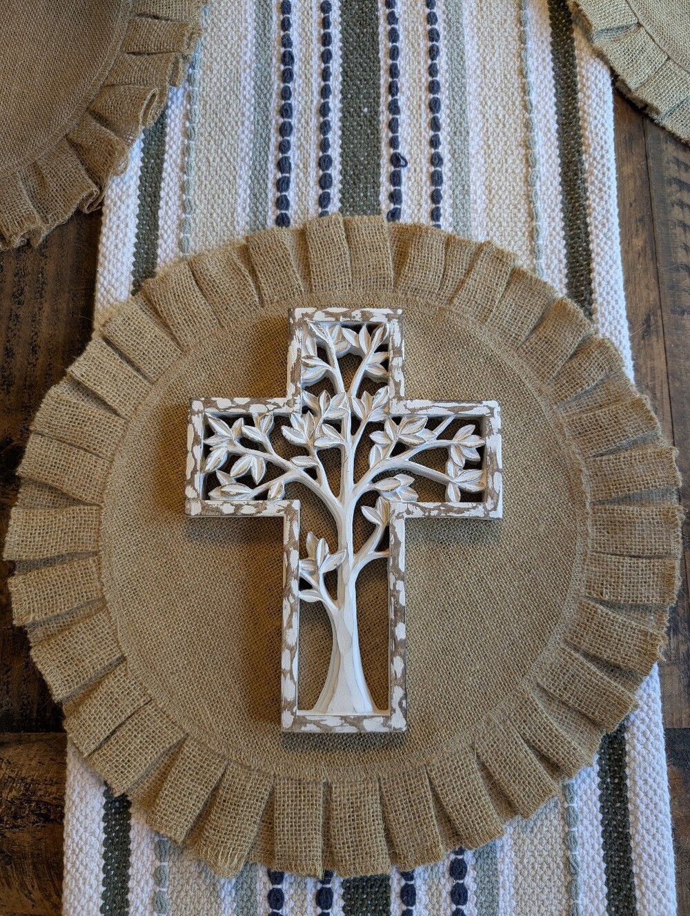 Rustic Tree Of Life Cross Wall Decor